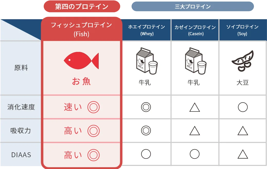 プロテイン比較表