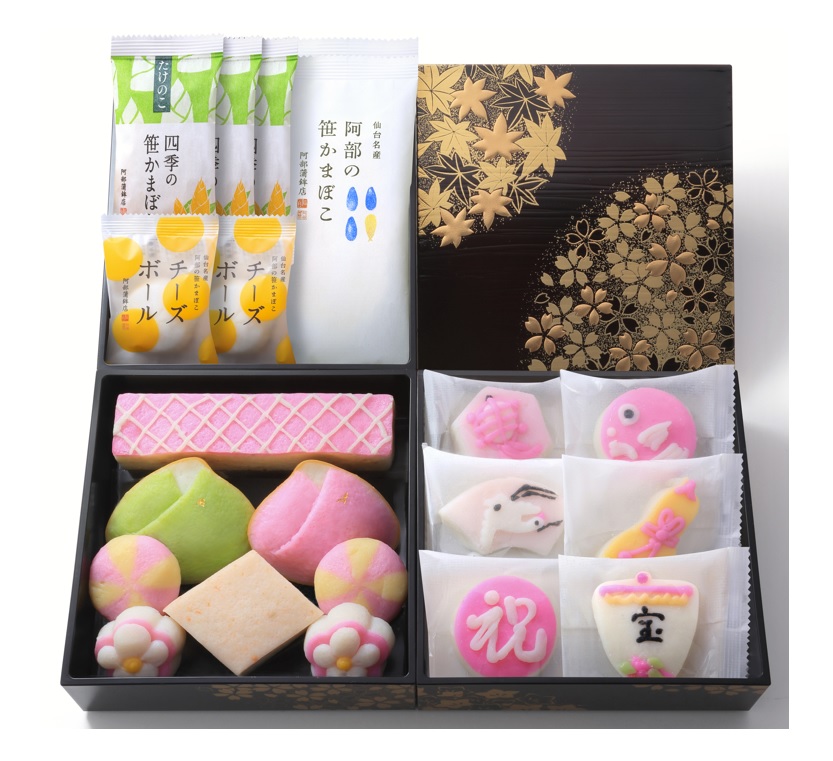 早期受注予約【送料込み おひな-吉祥】おひなかまぼこ専用3段お重箱