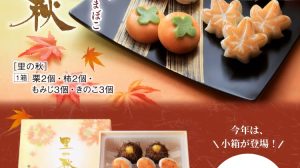 秋の味覚を詰め込んだ、季節限定人気商品「里の秋」に待望の小箱サイズが新登場!!